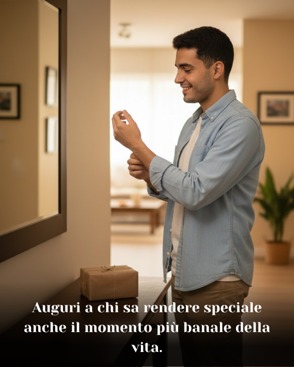 Auguri a chi sa rendere speciale anche il momento più banale della vita
