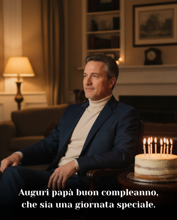 Auguri papà buon compleanno, che sia una giornata speciale
