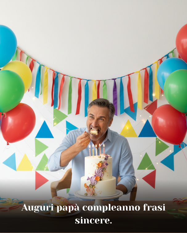 Auguri papà compleanno frasi sincere