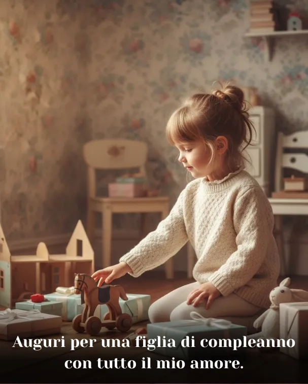 Auguri per una figlia di compleanno con tutto il mio amore