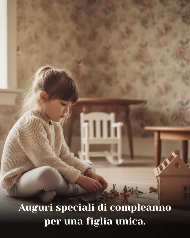 Auguri speciali di compleanno per una figlia unica