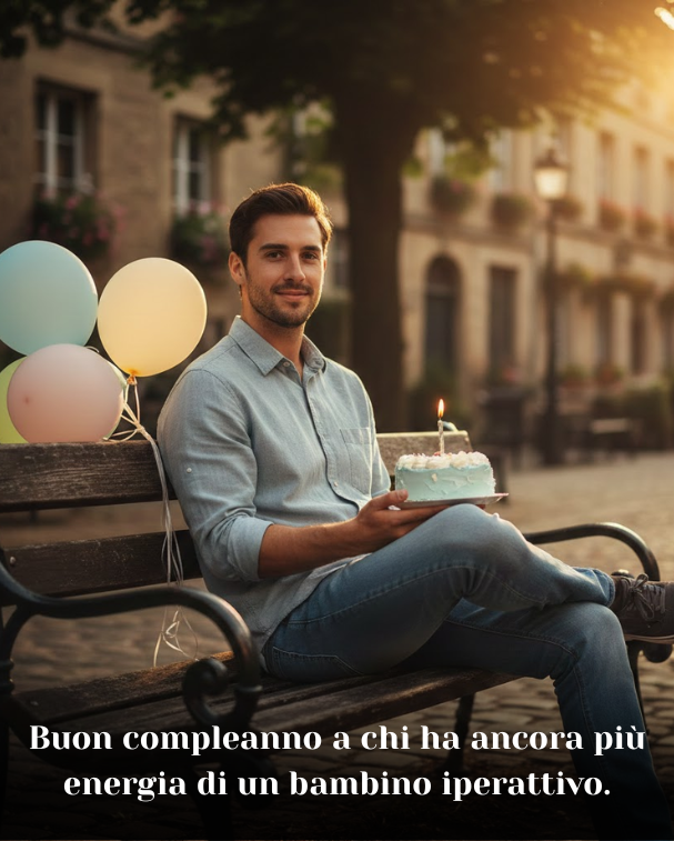 Buon compleanno a chi ha ancora più energia di un bambino iperattivo