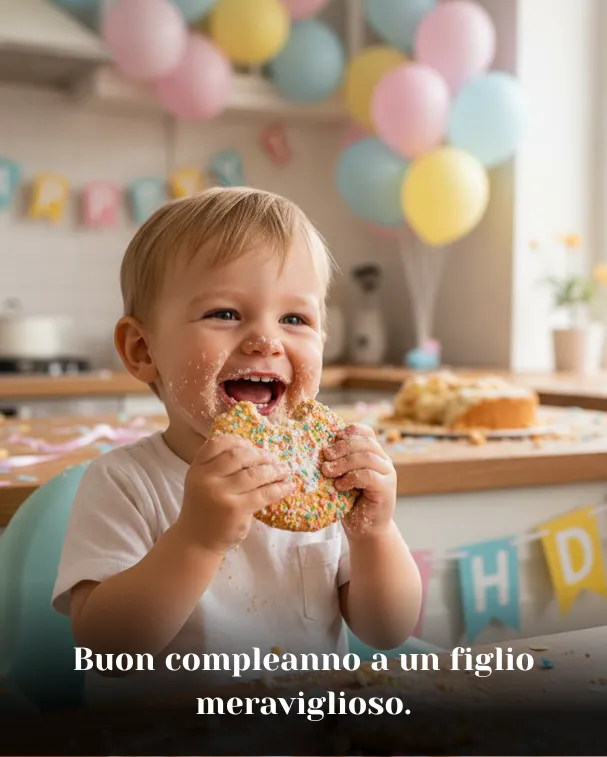 Buon compleanno a un figlio meraviglioso