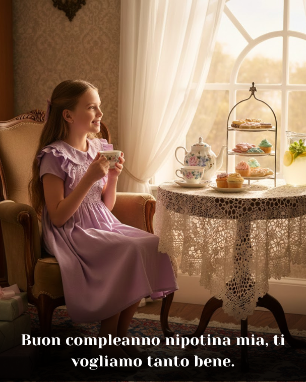 Buon compleanno nipotina mia, ti vogliamo tanto bene