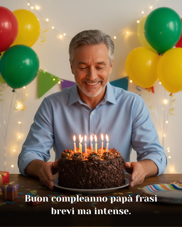 Buon compleanno papà frasi brevi ma intense
