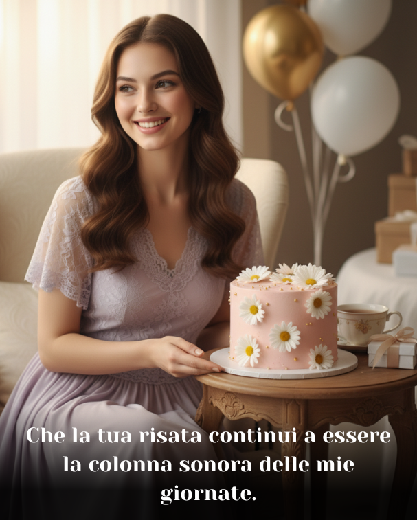 Che la tua risata continui a essere la colonna sonora delle mie giornate