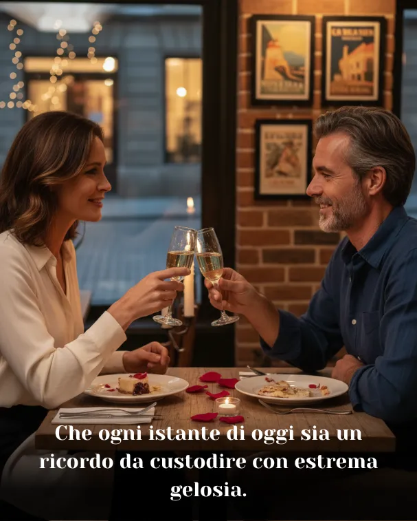 Che ogni istante di oggi sia un ricordo da custodire con estrema gelosia.