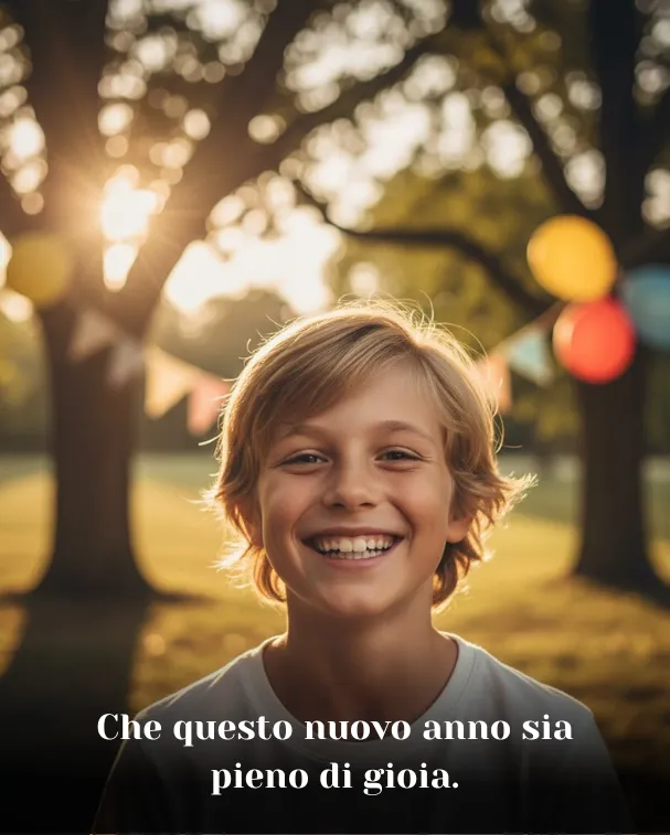 Che questo nuovo anno sia pieno di gioia