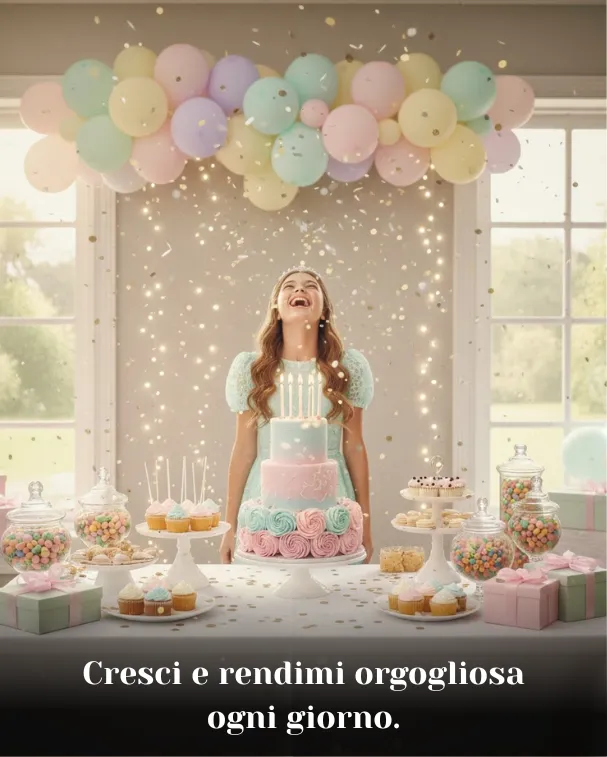 Cresci e rendimi orgogliosa ogni giorno