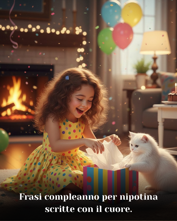 Frasi compleanno per nipotina scritte con il cuore