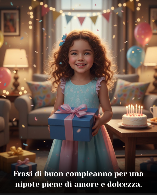 Frasi di buon compleanno per una nipote piene di amore e dolcezza