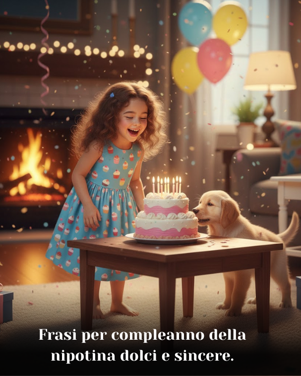 Frasi per compleanno della nipotina dolci e sincere