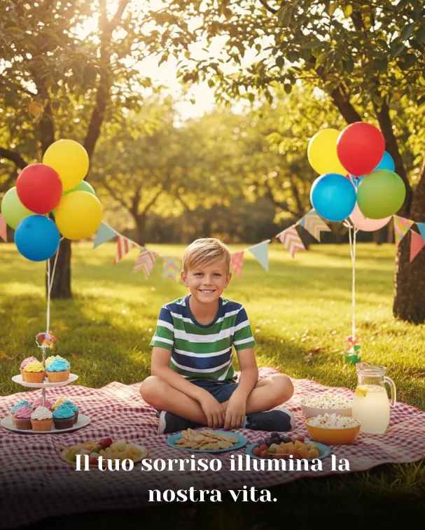 Il tuo sorriso illumina la nostra vita