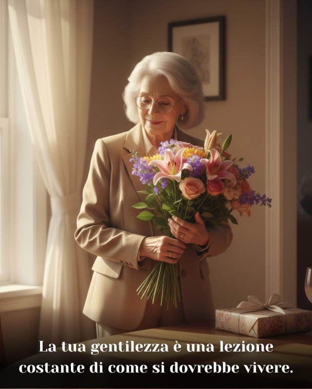 La tua gentilezza è una lezione costante di come si dovrebbe vivere