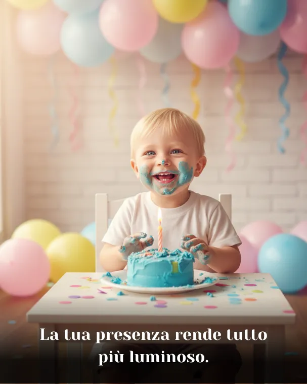 La tua presenza rende tutto più luminoso