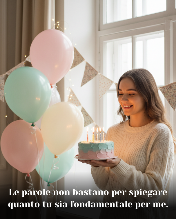 Le parole non bastano per spiegare quanto tu sia fondamentale per me