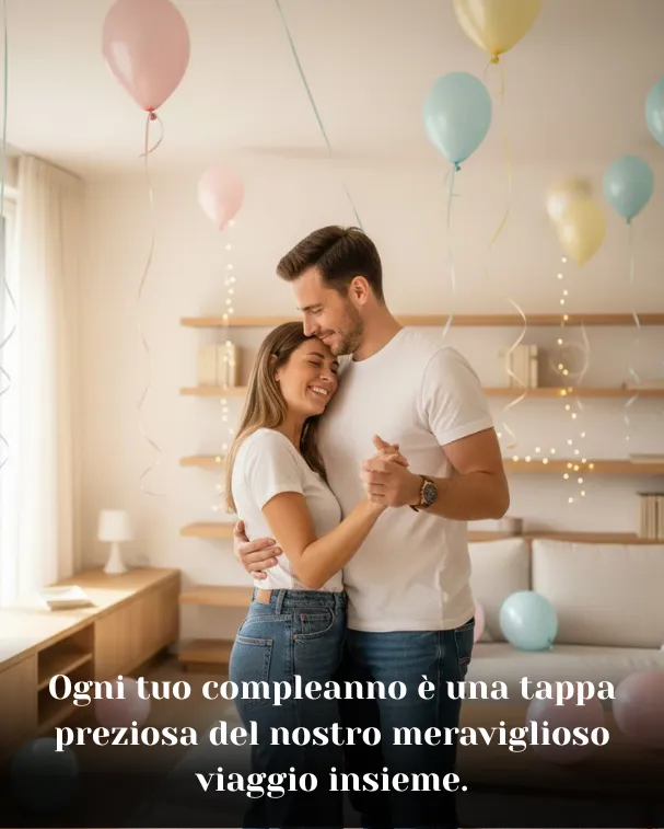 Ogni tuo compleanno è una tappa preziosa del nostro meraviglioso viaggio insieme