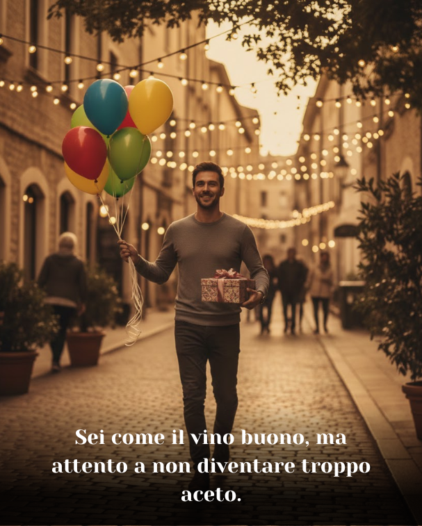 Sei come il vino buono, ma attento a non diventare troppo aceto