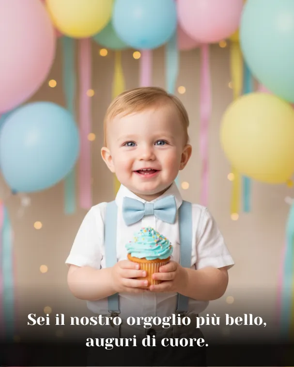 Sei il nostro orgoglio più bello, auguri di cuore