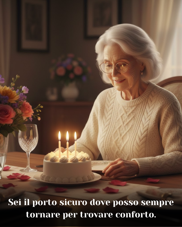 Sei il porto sicuro dove posso sempre tornare per trovare conforto