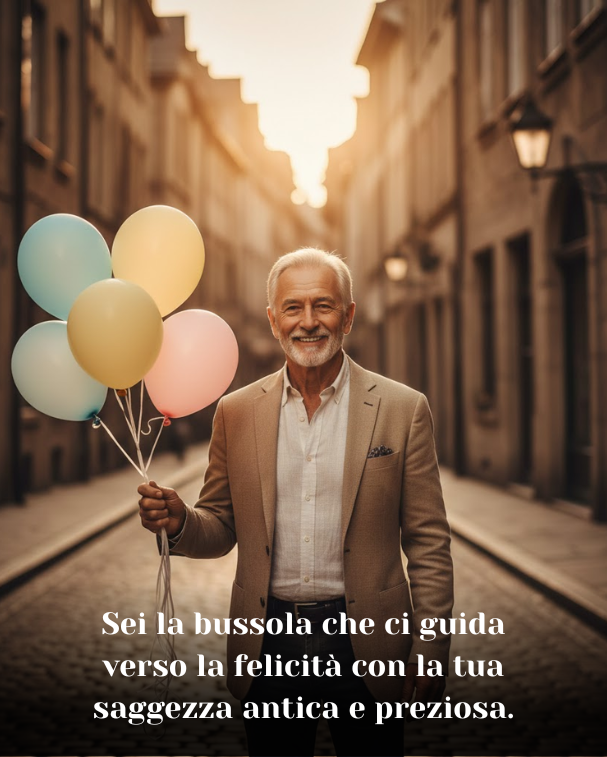 Sei la bussola che ci guida verso la felicità con la tua saggezza antica e preziosa