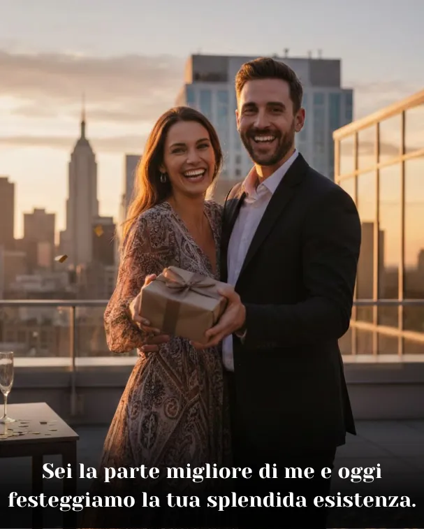 Sei la parte migliore di me e oggi festeggiamo la tua splendida esistenza
