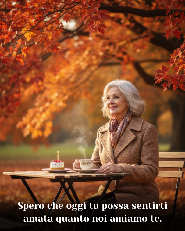 Spero che oggi tu possa sentirti amata quanto noi amiamo te