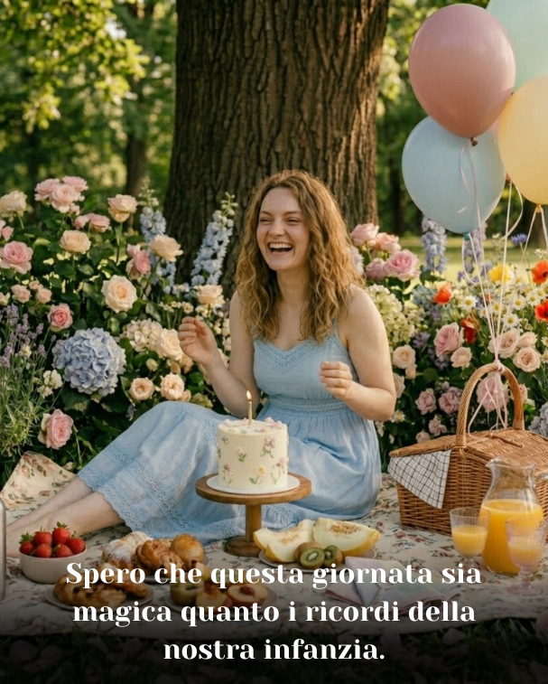 Spero che questa giornata sia magica quanto i ricordi della nostra infanzia