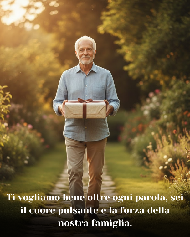 Ti vogliamo bene oltre ogni parola, sei il cuore pulsante e la forza della nostra famiglia