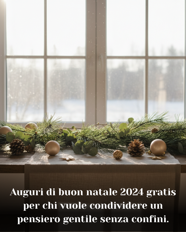 Auguri di buon natale 2024 gratis per chi vuole condividere un pensiero gentile senza confini