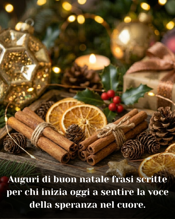 Auguri di buon natale frasi scritte per chi inizia oggi a sentire la voce della speranza nel cuore