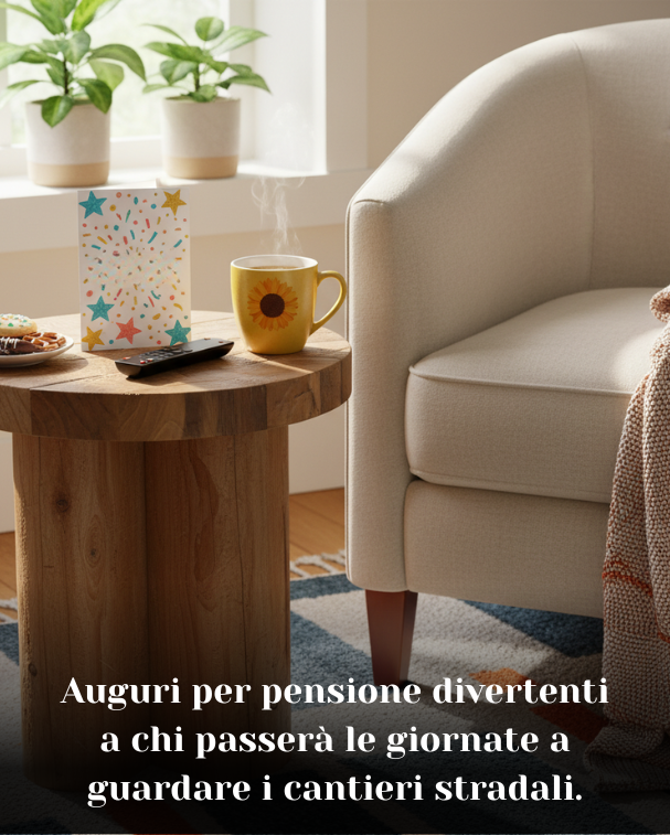 Auguri per pensione divertenti a chi passerà le giornate a guardare i cantieri stradali
