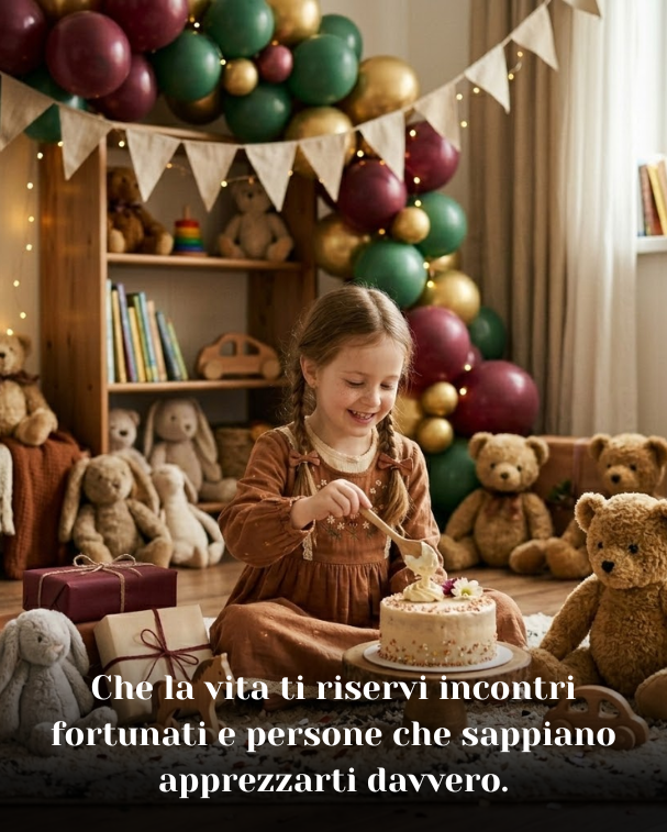 Che la vita ti riservi incontri fortunati e persone che sappiano apprezzarti davvero
