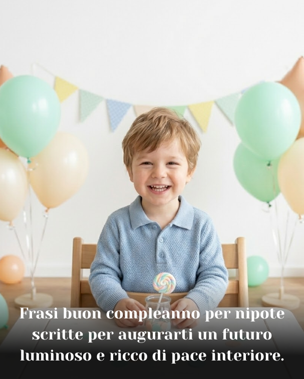 Frasi buon compleanno per nipote scritte per augurarti un futuro luminoso e ricco di pace interiore