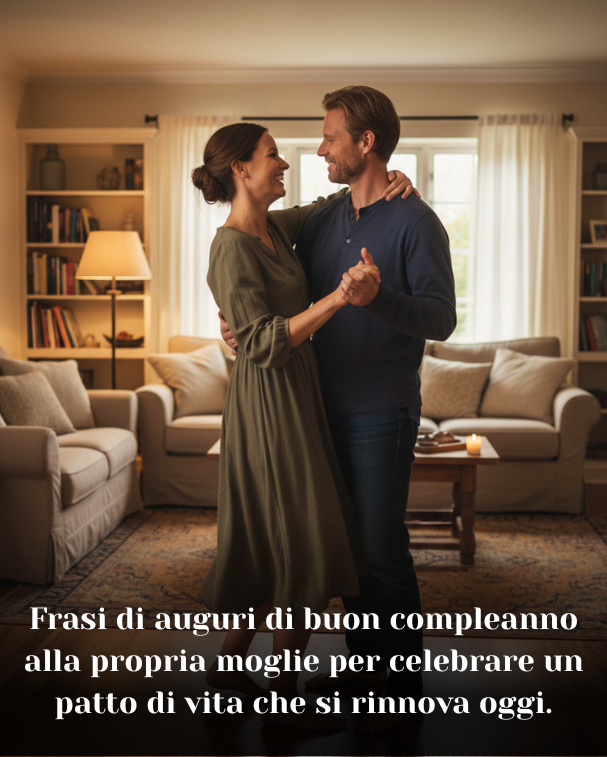 Frasi di auguri di buon compleanno alla propria moglie per celebrare un patto di vita che si rinnova oggi