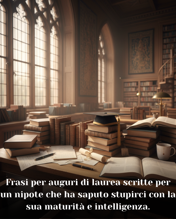 Frasi per auguri di laurea scritte per un nipote che ha saputo stupirci con la sua maturità e intelligenza