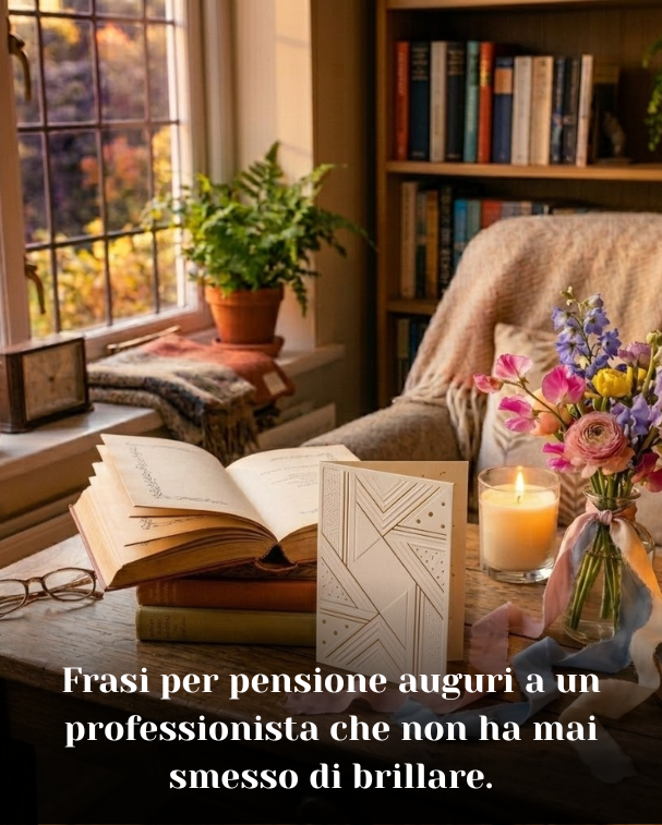Frasi per pensione auguri a un professionista che non ha mai smesso di brillare