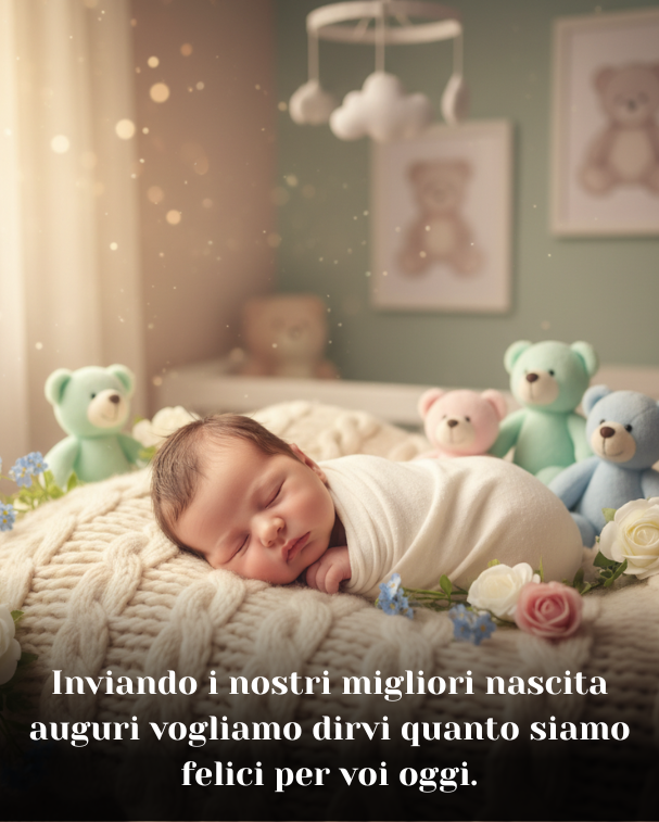 Inviando i nostri migliori nascita auguri vogliamo dirvi quanto siamo felici per voi oggi