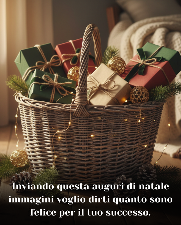 Inviando questa auguri di natale immagini voglio dirti quanto sono felice per il tuo successo