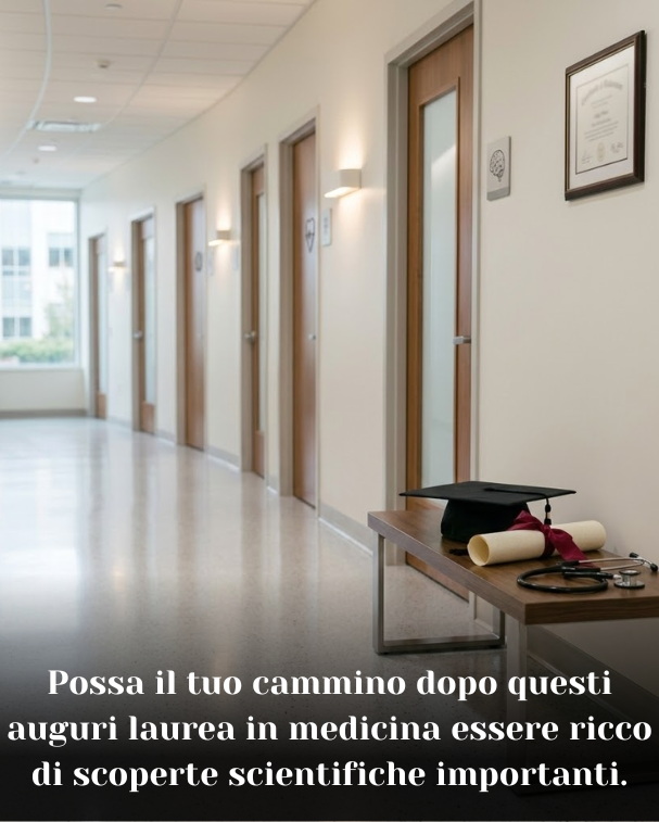 Possa il tuo cammino dopo questi auguri laurea in medicina essere ricco di scoperte scientifiche importanti
