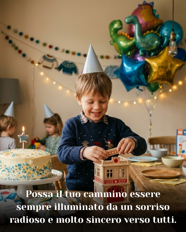 Possa il tuo cammino essere sempre illuminato da un sorriso radioso e molto sincero verso tutti
