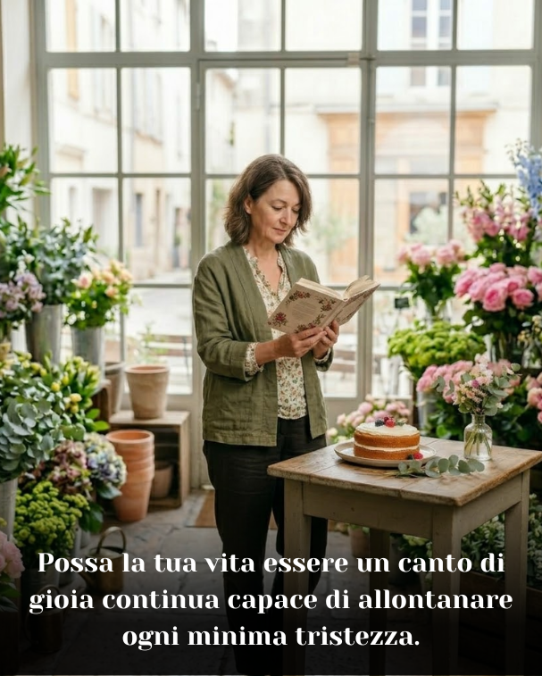 Possa la tua vita essere un canto di gioia continua capace di allontanare ogni minima tristezza