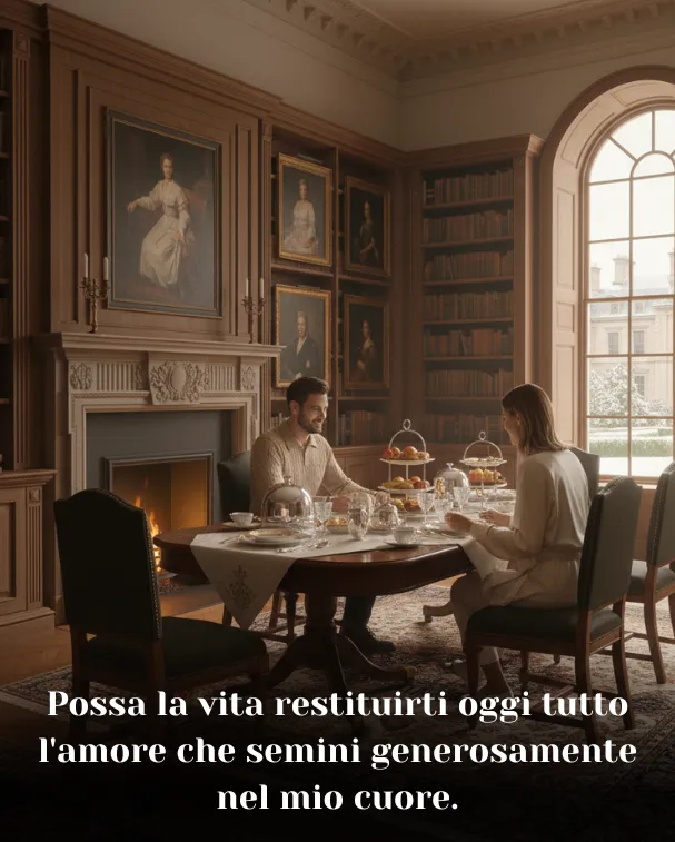 Possa la vita restituirti oggi tutto l'amore che semini generosamente nel mio cuore