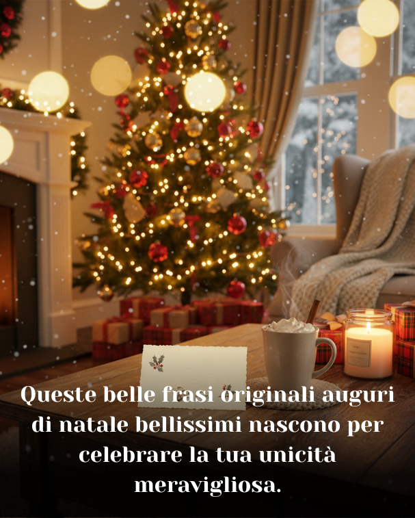 Queste belle frasi originali auguri di natale bellissimi nascono per celebrare la tua unicità meravigliosa