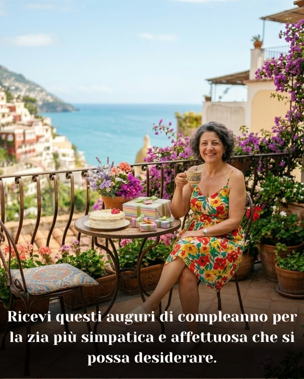 Ricevi questi auguri di compleanno per la zia più simpatica e affettuosa che si possa desiderare