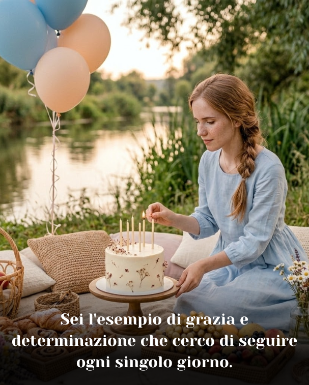 Sei l'esempio di grazia e determinazione che cerco di seguire ogni singolo giorno