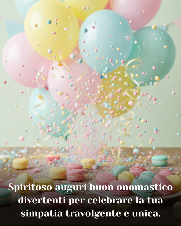 Spiritoso auguri buon onomastico divertenti per celebrare la tua simpatia travolgente e unica