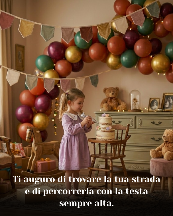 Ti auguro di trovare la tua strada e di percorrerla con la testa sempre alta
