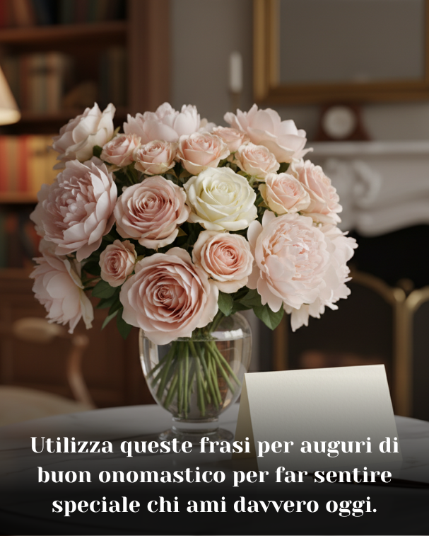 Utilizza queste frasi per auguri di buon onomastico per far sentire speciale chi ami davvero oggi
