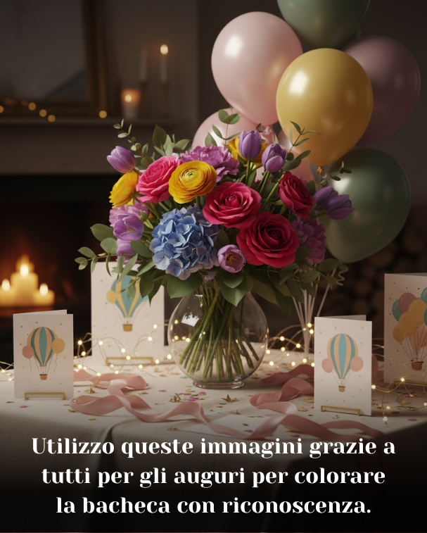 Utilizzo queste immagini grazie a tutti per gli auguri per colorare la bacheca con riconoscenza